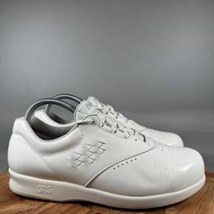 SAS Free Time Women's White Leather Comfort Walking Shoes‎ Size 9 WW